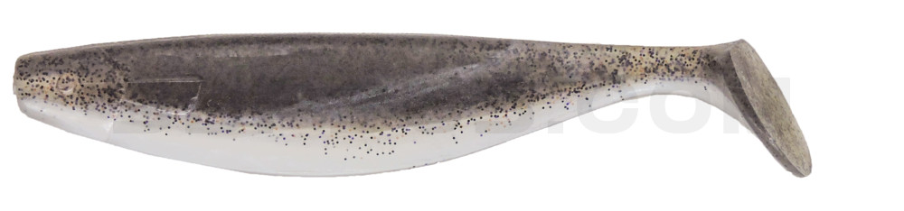 Xtra-Soft 6" (ca. 16,0 cm) perlweiss-rauch-Glitter
