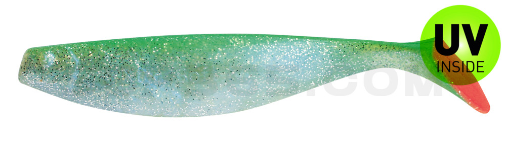 Xtra-Soft 7" (ca. 18,0 cm) blauperl-Glitter / grün