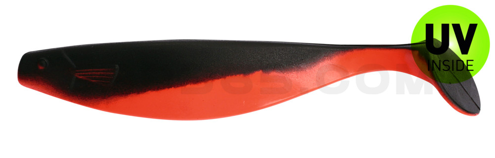 Xtra-Soft 8" (ca. 21,0 cm) feuerrot / schwarz