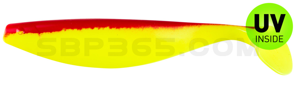 Xtra-Soft 9" (ca. 23,0 cm) fluogelb / rot