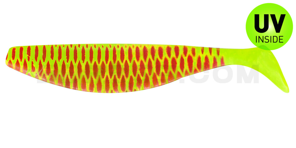 Xtra-Soft 9" (ca. 23,0 cm) fluogelb / rot