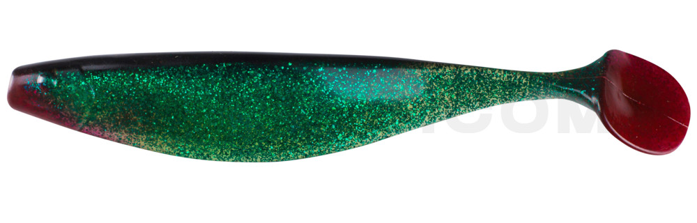 Xtra-Soft 9" (ca. 23,0 cm) klar grün-Jumboglitter  / schwarz