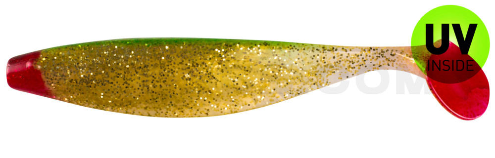 Xtra-Soft 9" (ca. 23,0 cm) milchgold-Glitter / grün
